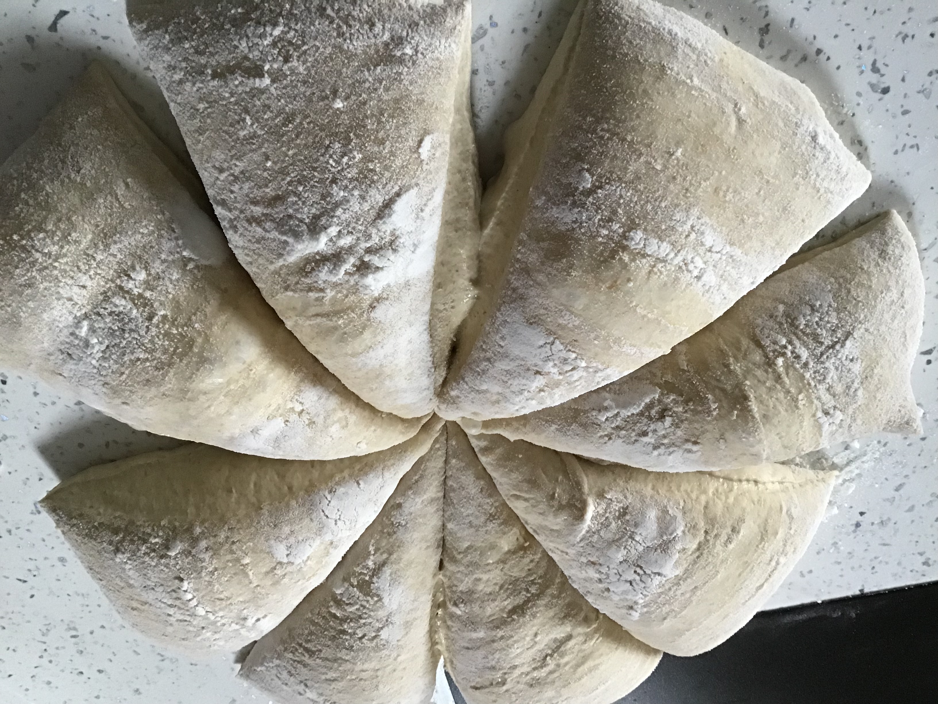 A close up of some bread on the table