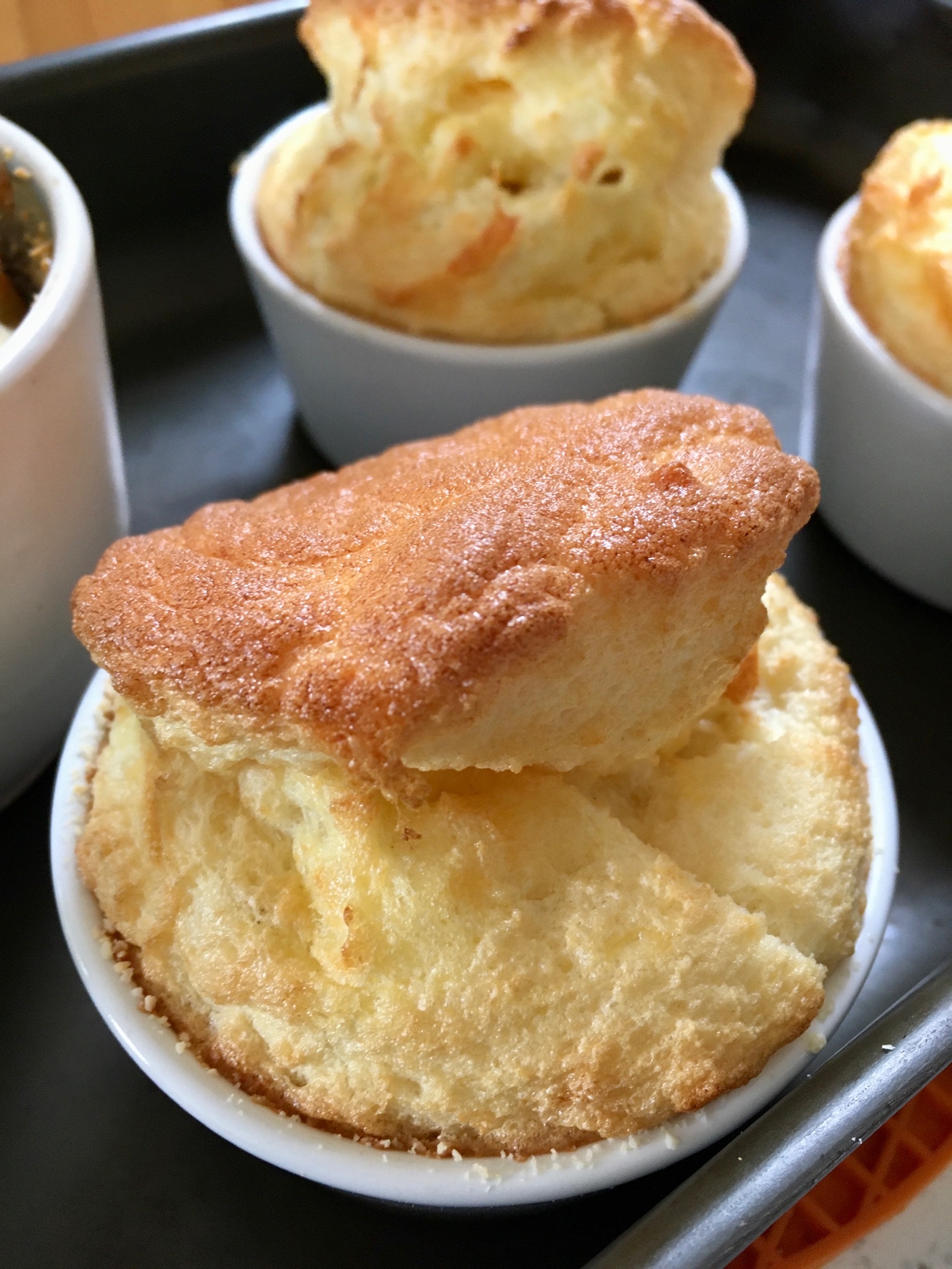 A close up of some food in bowls