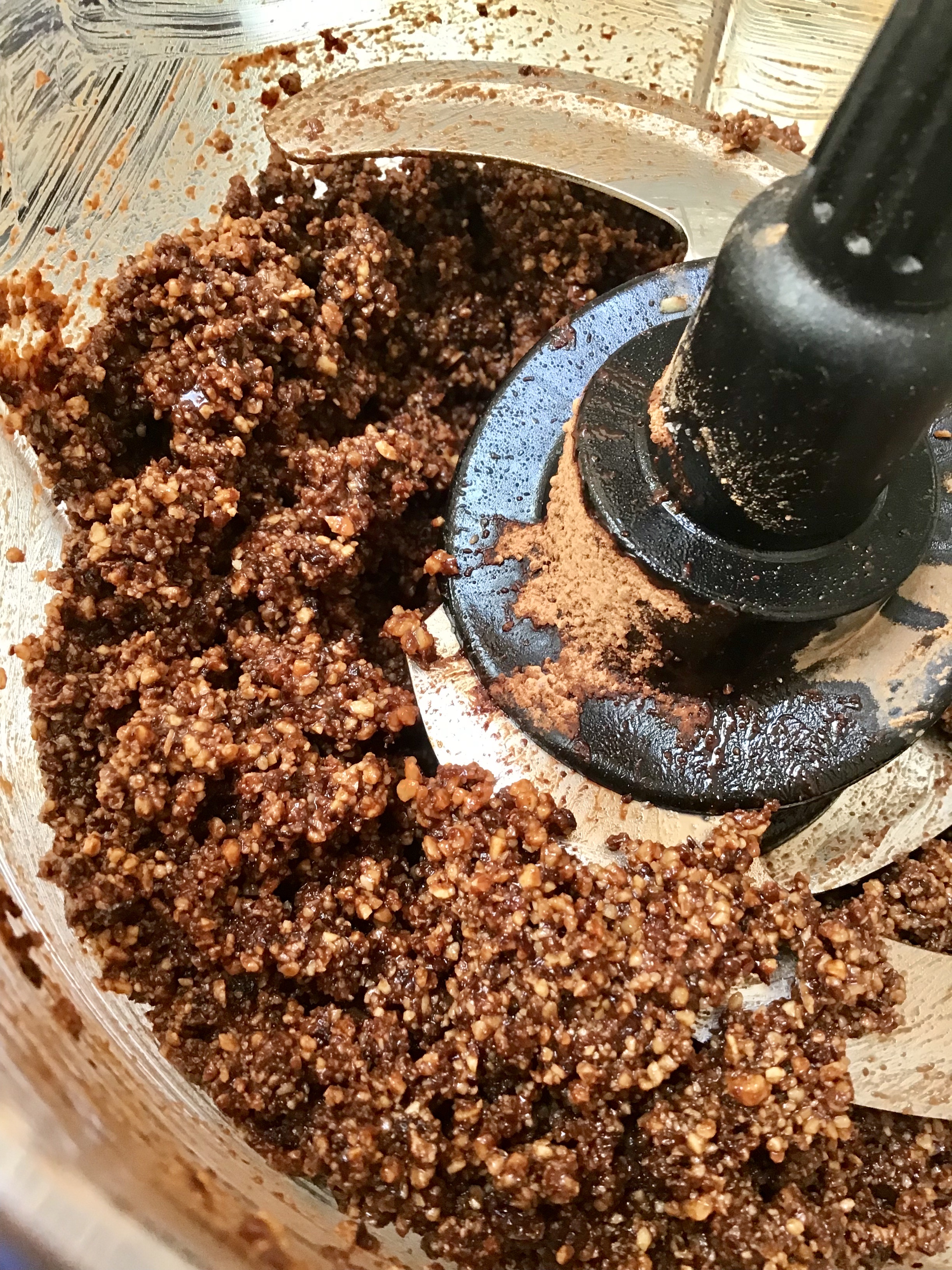 A grinder with some kind of food on it