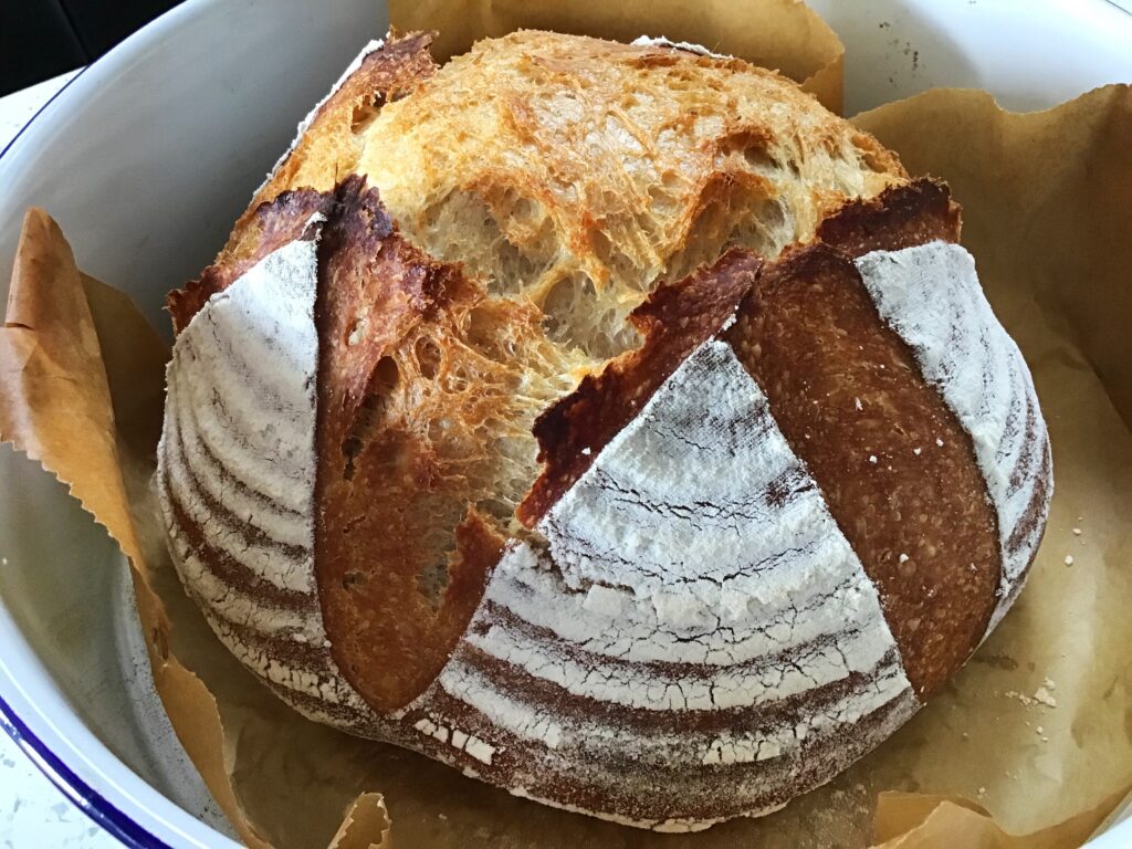 Baking sourdough in a loaf pan